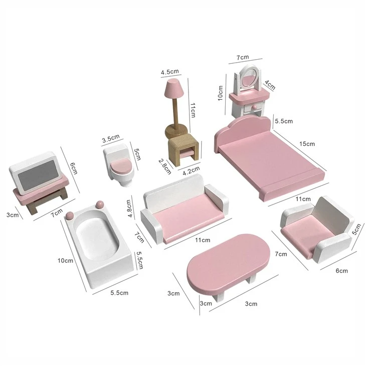 Wooden Doll House For Girl