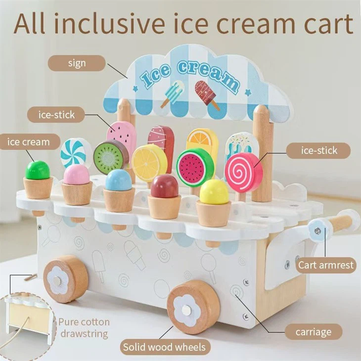 Wooden Ice Cream Toy