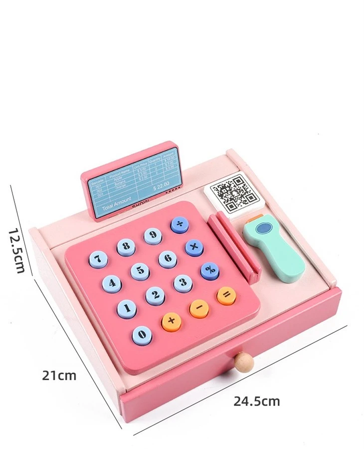 Wooden Pretend Play Cashier Toy